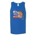 thumbnail image 2 of Wild Bobby, Colorful Neon Flag, Streetwear, Men Graphic Tank Top, Royal, 2XL, 2 of 3