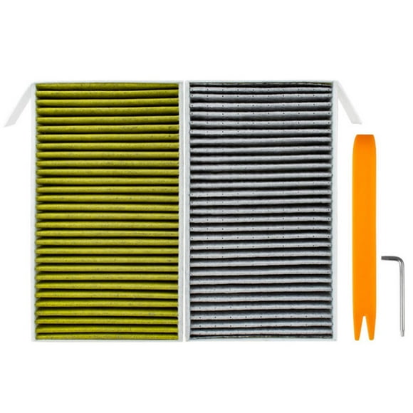 Car Air Filter Air Conditioner Cabin Filter With Activated Carbon Replacement For Tesla Model 3, 2 Pack