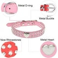 thumbnail image 4 of Small Dog Collar For Female Dogs, Bling Puppy Collar Faux Leather Fancy Diamond Crystal Glitter Pretty Jewel Rhinestone Cat Collars For XXS XS Small Medium Large Pet Girl Dogs,, 4 of 5
