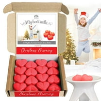 Christmas Morning Wax Melts Heart Shaped in Gift Box, Spotless Leopard, 16 x .18oz