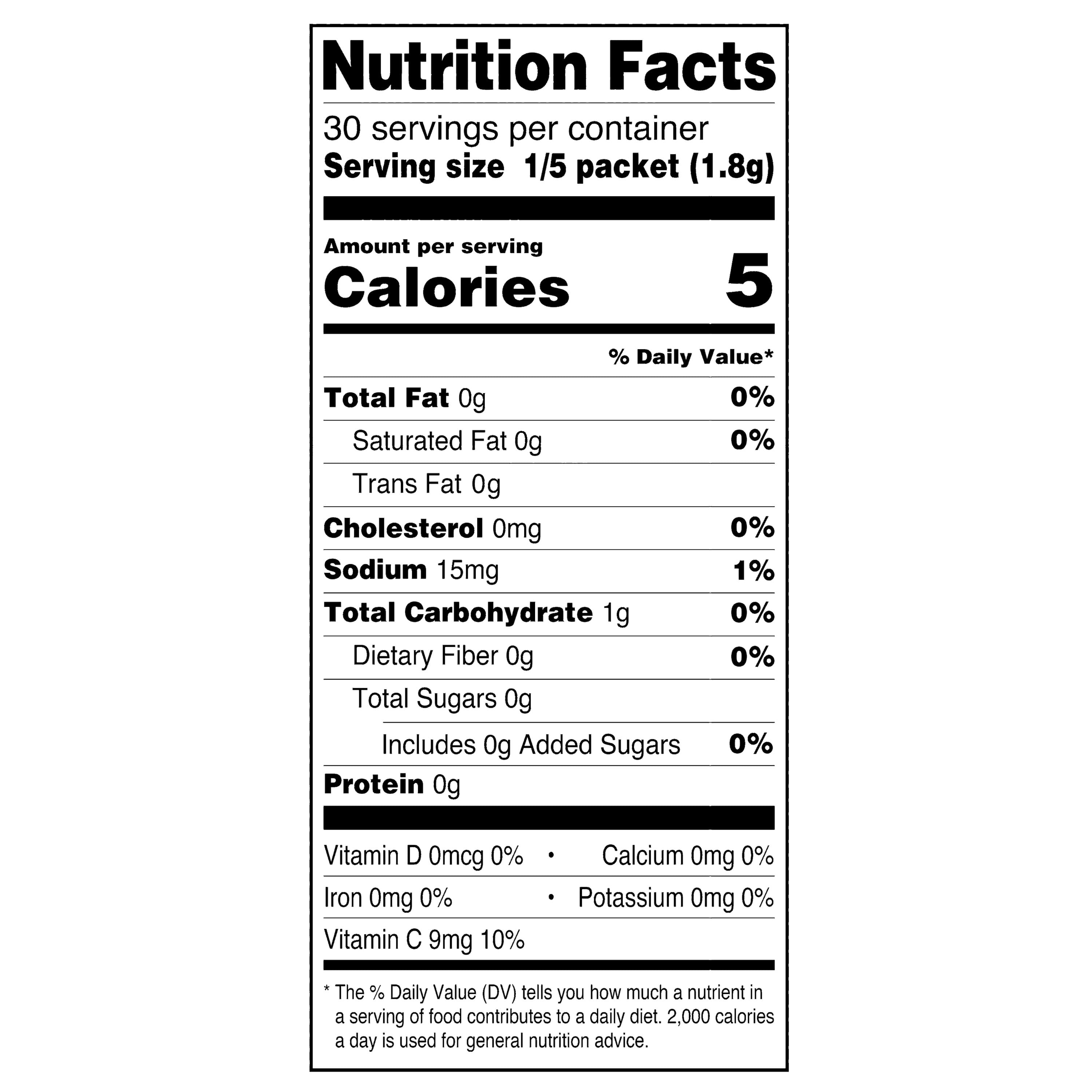Great Value Sugar-Free Grape Drink Mix Powder, 1.9 oz, 6 Count