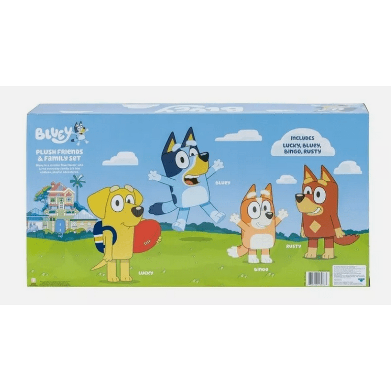 Bluey ブルーイ ヒーラー一家 ぬいぐるみ 4体セット ディズニージュニア ブルーイ ヒーラー一家 ぬいぐるみ 4体