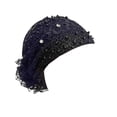 thumbnail image 1 of Diadema floral de encaje y perlas para mujer, diseño vintage, elástica, transpirable, banda ancha y suave, sujeción firme, ideal para el día a día, fiestas, Navidad y Año Nuevo, regalo, 1 of 3