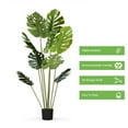 thumbnail image 3 of Enova Floral 60 inches Artificial Monstera Tree in Nursery Pot for Indoor Decoration, 3 of 5
