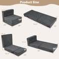 thumbnail image 3 of Costway 4-in-1 Folding Sofa Bed, Convertible Sleeper Chair for Adults, Fold Out Couch, 3 of 10