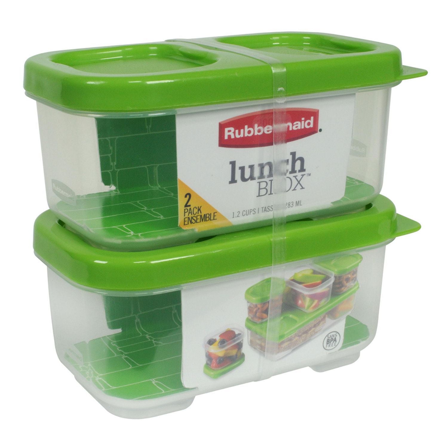 Rubbermaid LunchBlox Side Container, Green, Pack of 2 - Walmart.ca