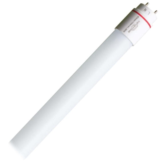 Keystone 01640 - 7W, 950 Lumen, 2', 240' Beam Angle, Ballast Bypass- DLC 4.0, Coated 2 Foot LED Straight T8 Tube Light Bulb for Replacing Fluorescents