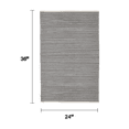 thumbnail image 4 of FH Home Area Rug - Hand Woven, Stain Resistant, Pet Friendly - Premium Recycled Polyester Yarn & Reclaimed Rubber - Stripes - Kitchen, Bathroom - Kismet - Sand - 2 x 3 ft, 4 of 8