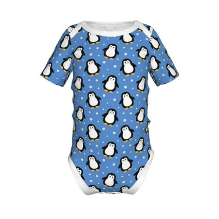 

Gaeub cute penguin Print Infant Climbing Onesie Toddler Outfit Newborn Baby Bodysuit Baby Boy Girl Clothes -3 Months