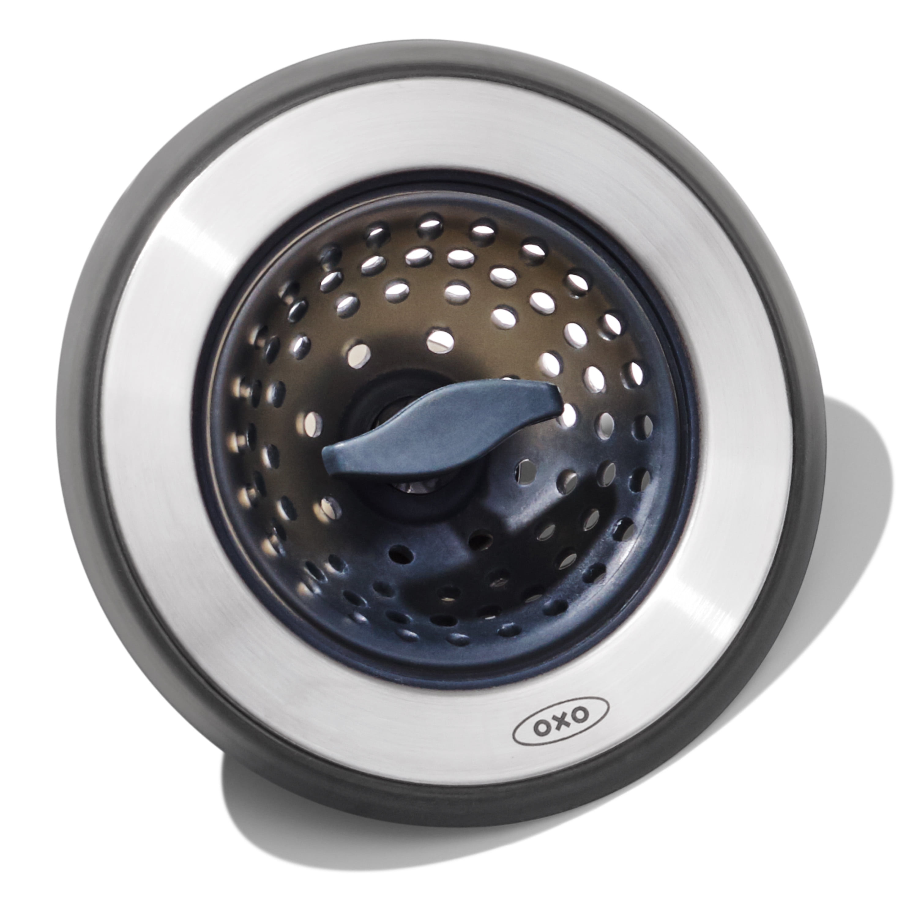 (3 pack) OXO Softworks 2-in-1 Stainless Steel Sink Strainer and Stopper, Black