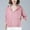 Pink, variant on Women's Jackets Plus Size 4X Under $15 with Hood Summer Casual Solid Color Loose Long Sleeve Hooded Casual Outwear Tops