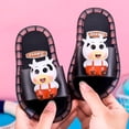 thumbnail image 4 of LNMQLPDBS Toddler Boy Sandals Summer Cartoon Decoration Open Toe Flat Hot Led Luminous Slippers for Kids Comfort Soft Sole Toddler Jelly Sandal Casual Kids Slippers Boys Black 7-8 Years, 4 of 4