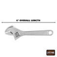 thumbnail image 2 of GreatNeck Adjustable Wrench, Drop Forged Steel, 6 inch, 2 of 9