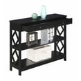 thumbnail image 2 of Diamond 1 Drawer Console Table, Black, 2 of 2
