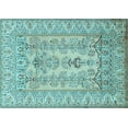 thumbnail image 1 of Ahgly Company Indoor Rectangle Persian Light Blue Traditional Area Rugs, 4' x 6', 1 of 4