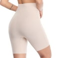 thumbnail image 2 of QRIC 2 Pack Slip Shorts Shapewear for Women Tummy Control Underwear High Waisted Shaping Panties Body Shaper Thigh Slimmer Beige*2, 2 of 6