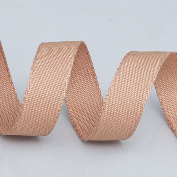 Nvzi Cinta de satén para envolver regalos - Cinta para manualidades color café, 1 rollo, 1 cm x 20 yardas - Cinta para manualidades, adecuada para la decoración de regalos.