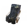 thumbnail image 4 of Fantasy Soft Flannel Fleece Throw Blanket, Image of Dark Surreal Landscape Sunbeams over Ocean Seacoast Cliff Mountain, Cozy Plush for Indoor and Outdoor Use, 60" x 80", Navy Green, by Ambesonne, 4 of 6