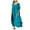 Blue, variant on OVINYER Dress Women Plus Size Kaftans Casual V-Neck Long Soft Beach Maxi For Summer Stylish Party Sundress