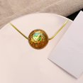 thumbnail image 3 of KLKCMS Collier Protection 7 chakras Pendentif Réglable pour Femmes Hommes Jaune, 3 of 8