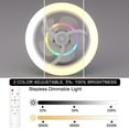 Tnobhg Ceiling Fan Light with Remote Control 3 Wind Speeds Low Noise