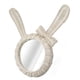 thumbnail image 4 of Espejo decorativo de ratán HD retro con forma de conejo blanco para baño y dormitorio, 4 of 14