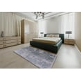 thumbnail image 5 of Ahgly Company Machine Washable Indoor Rectangle Industrial Modern Mist Blue Area Rugs, 2' x 5', 5 of 7