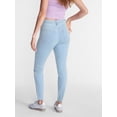 thumbnail image 3 of No Boundaries High Rise Skinny Jeans, 28.5", 26.5", 30.5" Inseam, Women's Sizes 00-20; 18W-24W, 3 of 5