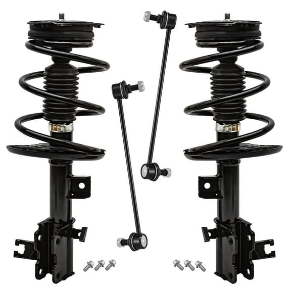 Detroit Axle - 4pc Front Struts Sway Bars for 2013-2018 Nissan Altima, 2 Struts with Coil Spring Assembly 2 Sway Bar Links 2014 2015 2016 2017 Replacement Struts Assembly