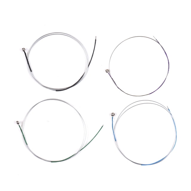 Cuerdas para instrumentos musicales Irfora Cuerdas de violín de 4 piezas para violines de 1/2, juego completo universal de herida de aluminio y magnesio (GDAE) Cuerda de violín Irfora Cuerdas para instrumentos musicales