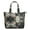 Black-5, variant on Romantic Rose and Peony Pattern Weekender Bag, Large Capacity Carry-On Tote with Durable Handles for Women