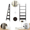 thumbnail image 3 of Casual Home 176-54 5-Shelf Ladder Bookcase, Warm Brown, 3 of 5
