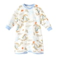 thumbnail image 1 of Hiiyo Robe de Nuit à Manches Longues à Col Ras du Cou pour Bébés Garçons et Filles en Coton, Tailles 3M-4T, 1 of 3