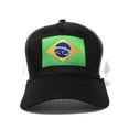 thumbnail image 3 of International Tie Premium Flag Hats - Snapback Trucker Baseball Hat (Brazil), 3 of 7