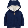 thumbnail image 1 of Suéter con capucha para bebé Simple Joys de Carter's Navy 6-9M, 1 of 2