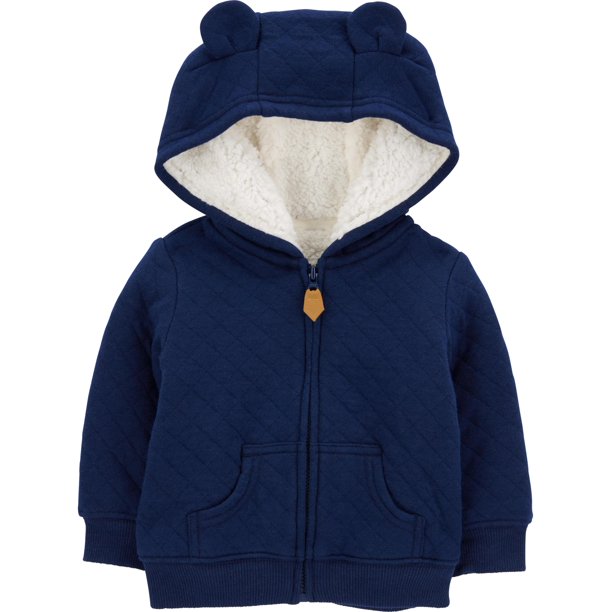 Suéter con capucha para bebé Simple Joys de Carter's Navy 6-9M