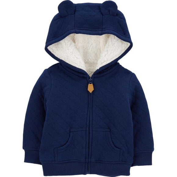 Suéter con capucha para bebé Simple Joys de Carter's Navy 18M