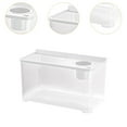 thumbnail image 6 of Bothyi 34x21x20 cm Transparent Amphibian Feeding Box Bowl Reptile Terrarium for Turtle Frog White, 6 of 8