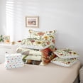 thumbnail image 6 of Feelyou Rustic Groovy Flower Bedding Comforter Set 7pcs, Chinese Style Queen Bedding Sets, 6 of 8