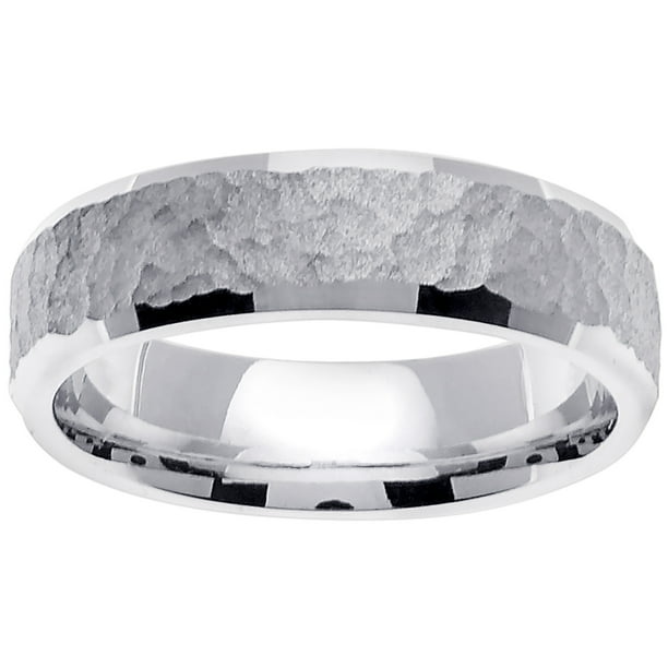 Pompeii3 Mens 14k Gold Two Tone Plain Polished Wedding Band Ring Walmart Com Walmart Com