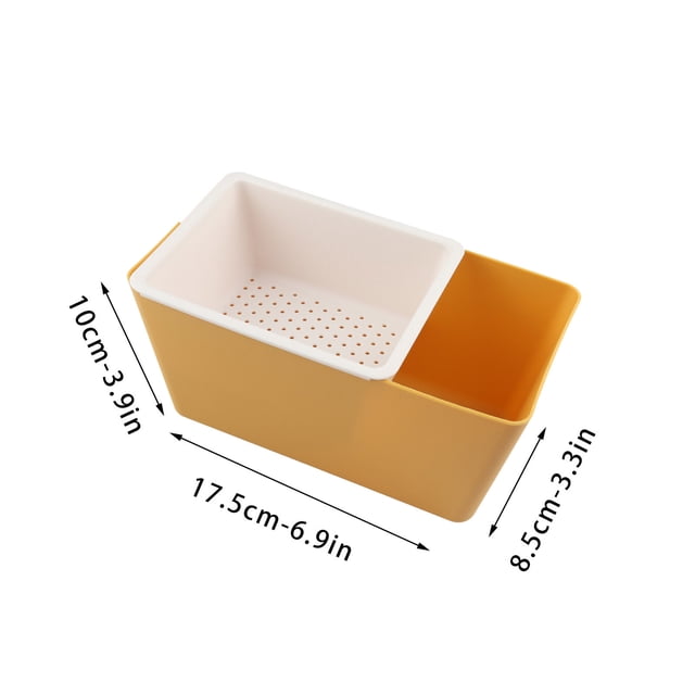 Lazy Double-Layer Fruit Basket Household Plastic Candy Box Creative Kitchen Living Room Eating Melon Seed