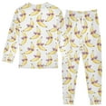 thumbnail image 2 of joogoo Bananas with Glasses 2 Piece Long Sleeve Tee and Pants Cotton Pajama Set 5Y, 2 of 7