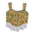thumbnail image 1 of Mujeres Casual Sexy Ojal con cordones Estampado floral Fishbone Court Vintage Corset Straps Tank Top Fridja  nalpqowj29754, 1 of 1