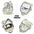 thumbnail image 5 of FORMRS Mini Backpack Purse for Women Travel Daypack Casual Shoulder Bag, Gray Marble Pattern, 5 of 7