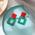 thumbnail image 2 of Pendientes de gota Minnieouse Accesorios populares Acrílico Rojo+Verde, 2 of 5