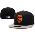 thumbnail image 2 of New Era San Francisco Giants totalmente cerrado tapa de placa de gran tamaño no ajustable gorra de béisbol gorra de número de moda Top duro gorra de ala plana, 2 of 4