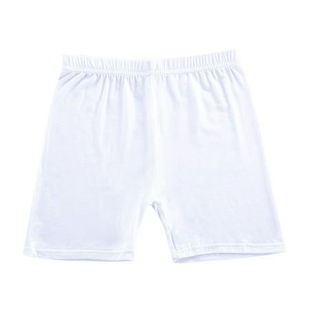 

EFGYYF Girls Pants Size 6 Solid Elastic Waist Shorts 4Y Toddler Girls Multicolor Casual White 5-6 Years