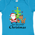 thumbnail image 4 of Inktastic My 2nd Christmas with Santa Reindeer and Tree Boys or Girls Baby Bodysuit, 4 of 5
