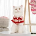 thumbnail image 6 of Dujiujun Dog Shirt Fashionable Striped Pet Lapel T-Shirt Breathable Comfortable Cats Two-leg Pullover Pet Supplies, 6 of 8