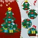 thumbnail image 3 of Adornos navideños, colgante navideño de fieltro no tejido, 3 of 5